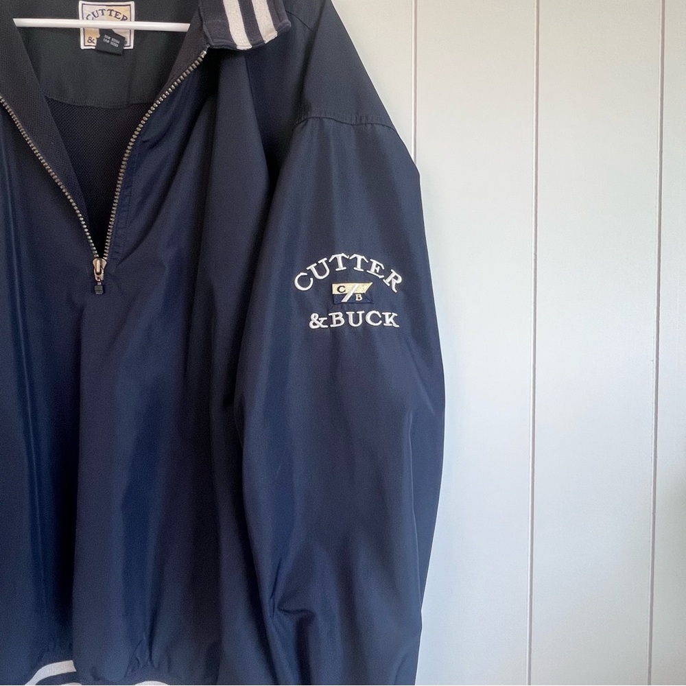 Vintage Cutter & Buck Navy Pullover Windbreaker Jacket